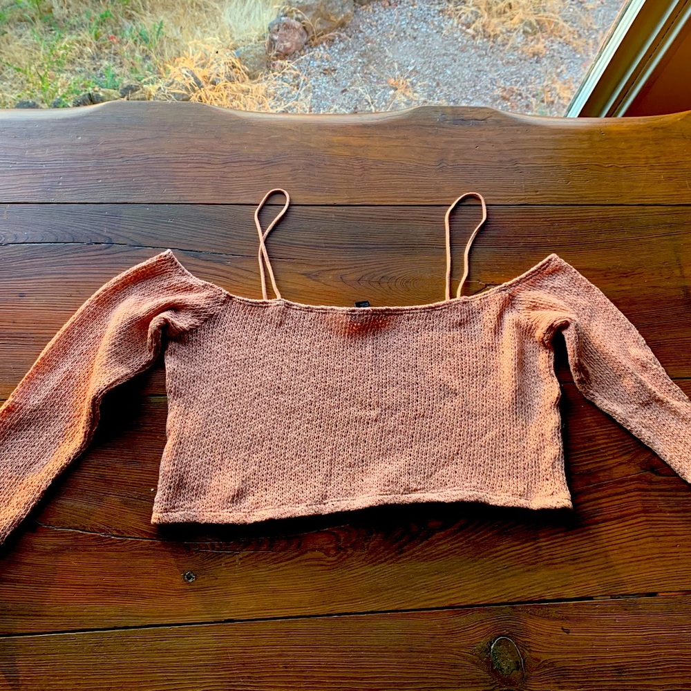 Forever 21 Pumpkin spice cropped sweater